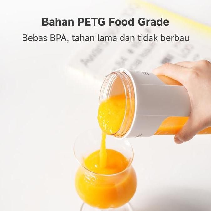 Murah Simplus Blender Portabel 340ml Juicer Multifungsi Gelas Siap Minum 10 Set Mata Pisau Jus Buah 