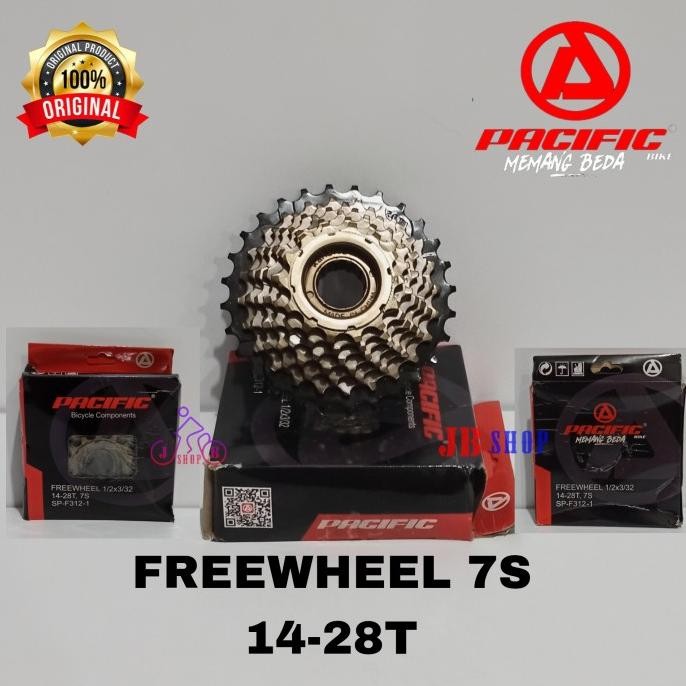 ready  FREEWHEEL MULTI SPEED SPROCKET 6 7 8 9 GEAR GIR GIGI BELAKANG SEPEDA Pacific Outdoor murah