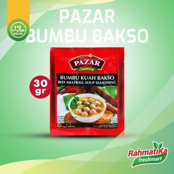 

Pazar Seasoning Bumbu Kuah Bakso 30 gr