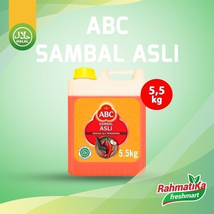 

ABC Saus Sambal Asli 5,5 Kg (Jerigen)