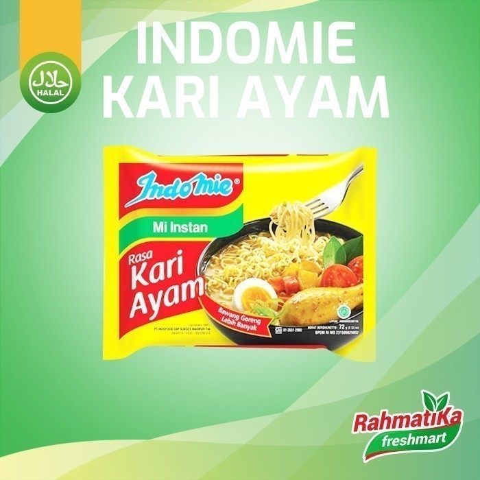 

Indomie Rasa Kari Ayam 1 Pcs