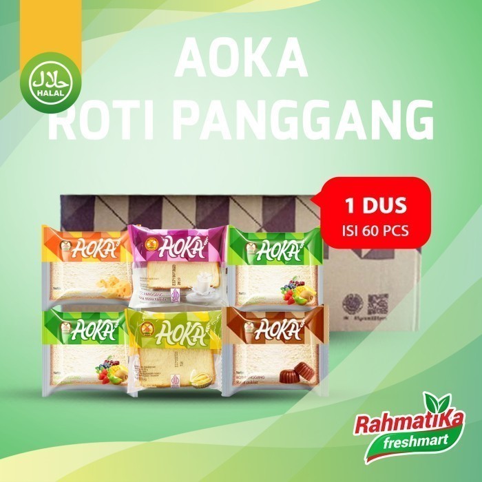 AOKA Roti Panggang 1 Dus/Karton