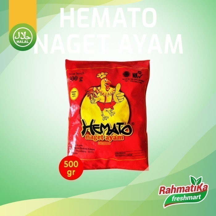 

Hemato Nugget Ayam / Naget Ayam 500 gr (Frozen Food)