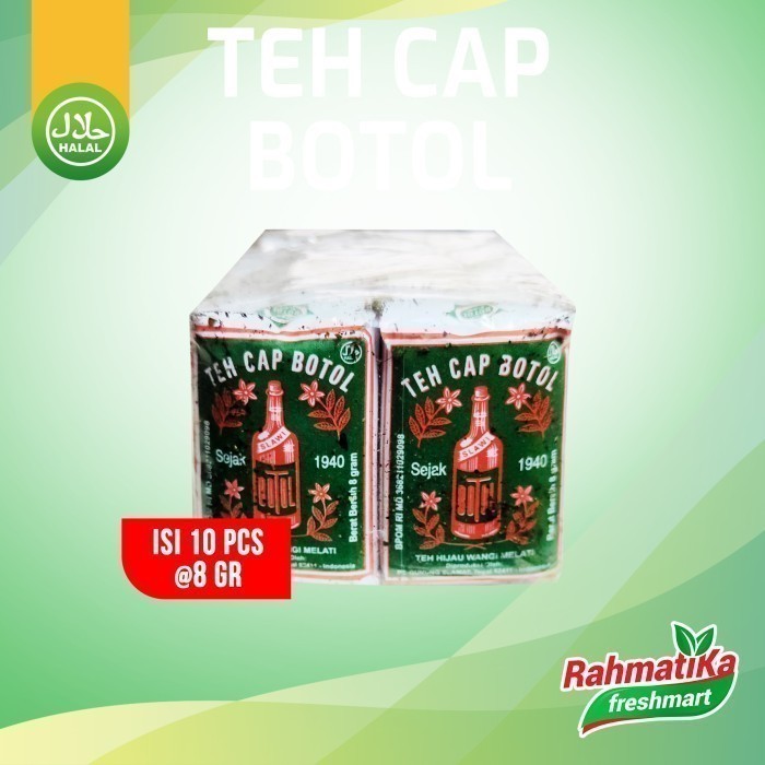 

Teh Cap Botol Hijau 8 gram (isi 10 Pcs)