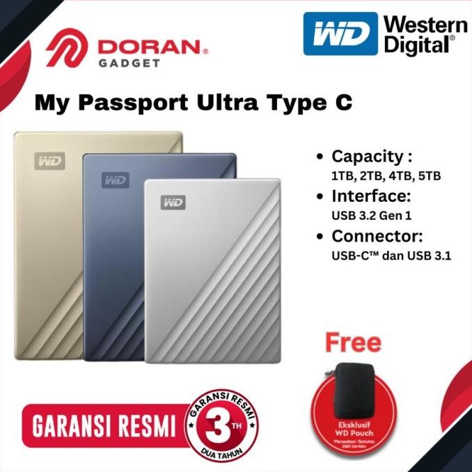 Sale Western Digital My Passport Ultra Type C Wd My Passport Ultra Type C