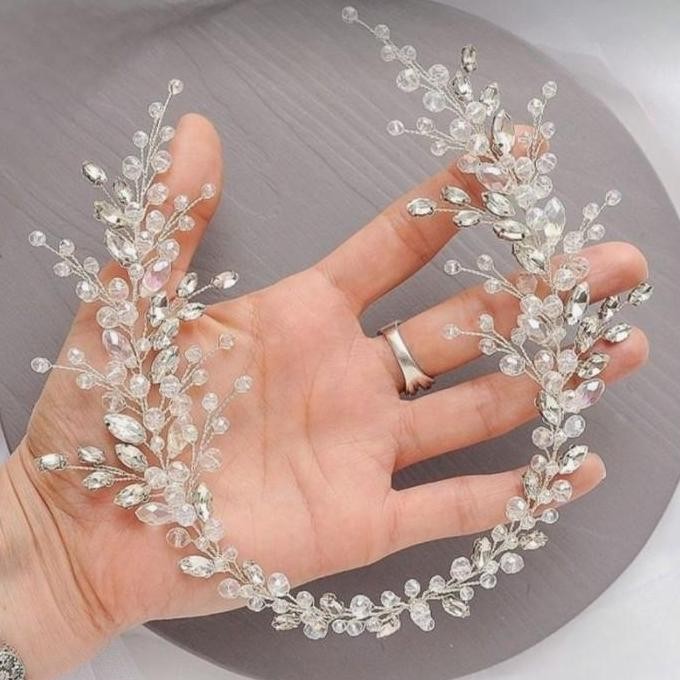 Grosir Headpiece Hairpiece Aksesoris Hiasan Rambut Bandana Pesta Kristal