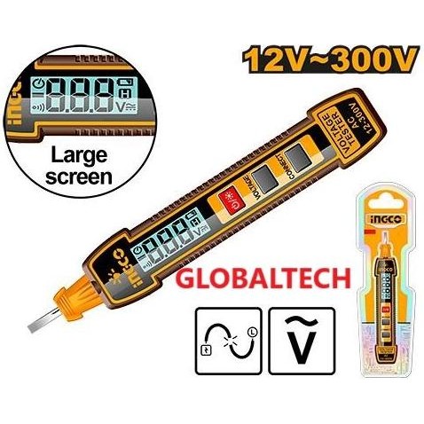 HARGA DISC - INGCO HSDT33001 DIGITAL TEST PENCIL DIGITAL TESPEN AC 12-300V