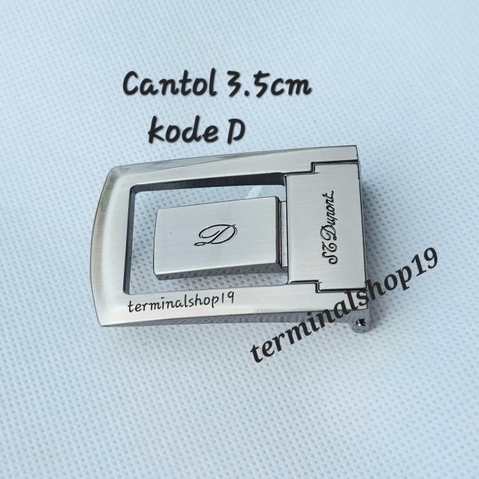 new  KEPALA GESPER KULIT PRIA CANTOL 3.5CM PREMIUM