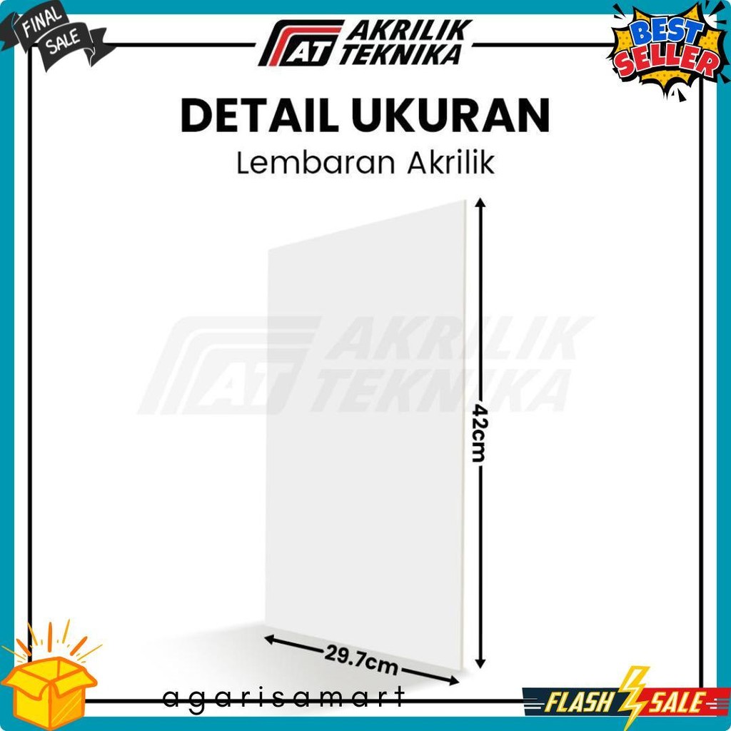

Lembaran Akrilik A3 5Mm / Acrylic Sheet Clear / Akrilik Bening Hitam Putih Terlaris! Produk Ini Banyak Dicari