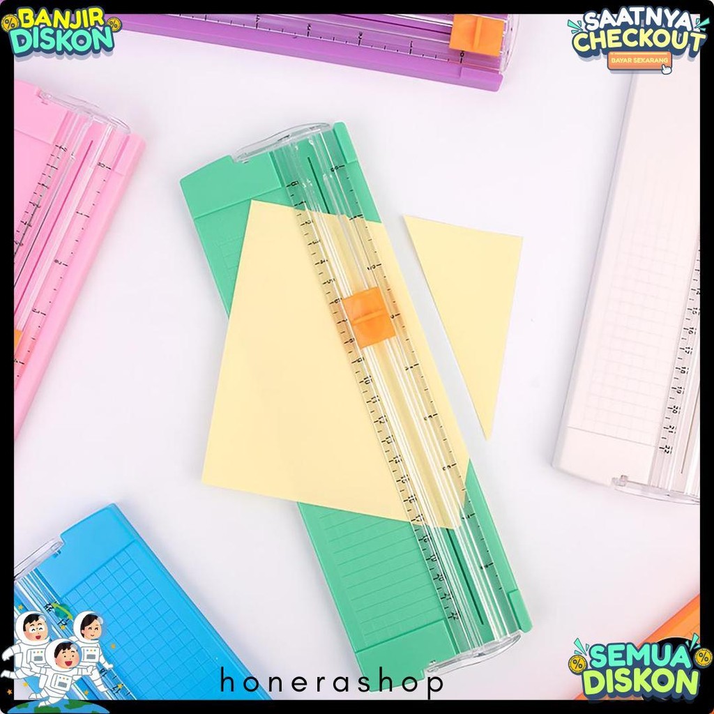 

Em Alat Pemotong Kertas Portabel Paper Cuter Trimmer Diskon Setengah Harga