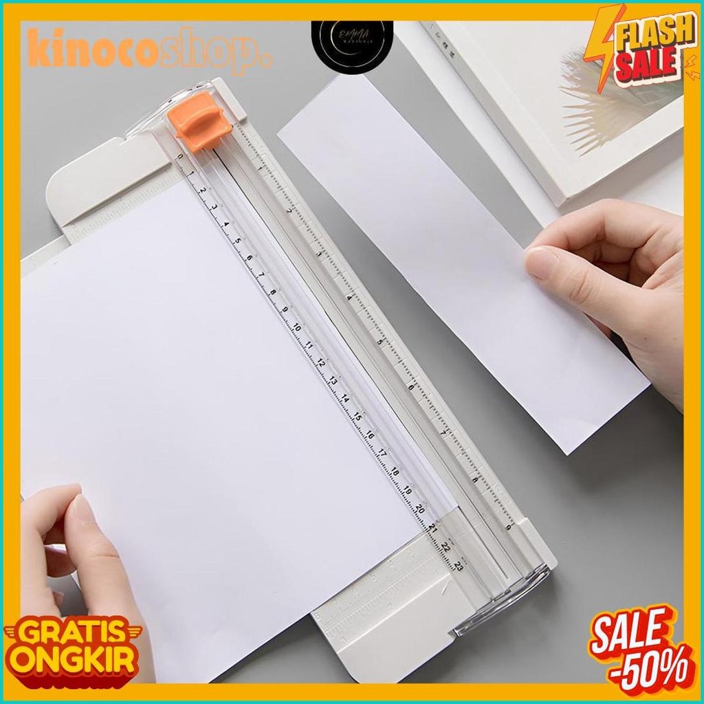 

Em Alat Pemotong Kertas Portabel Paper Cuter Trimmer Diskon