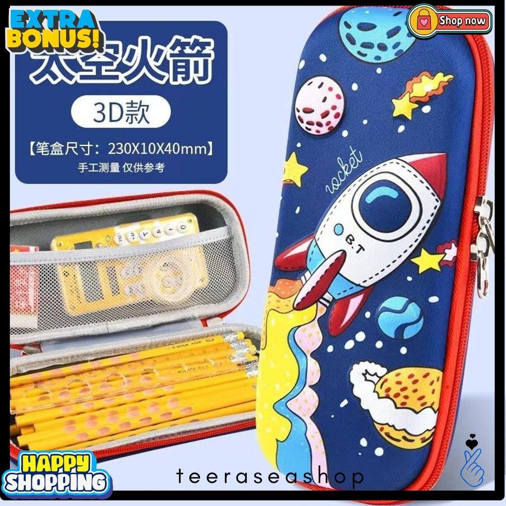 

Kotak Pensil Anak Tempat Alat Tulis 3D Timbul 3 Tiga Dimensi Anti Air Bahan Eva Gmall Gm-St0528 Diskon Setengah Harga