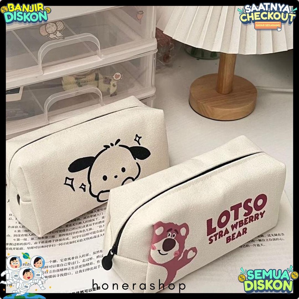 

Ins Pacha Anjing Tas Pensil Cute Strawberry Bear Tas Pensil Jaring Merah Kapasitas Besar Siswa Sekolah Dasar Smp Peralatan Penyimpanan Tas Flash Sale! Diskon Hingga 70%