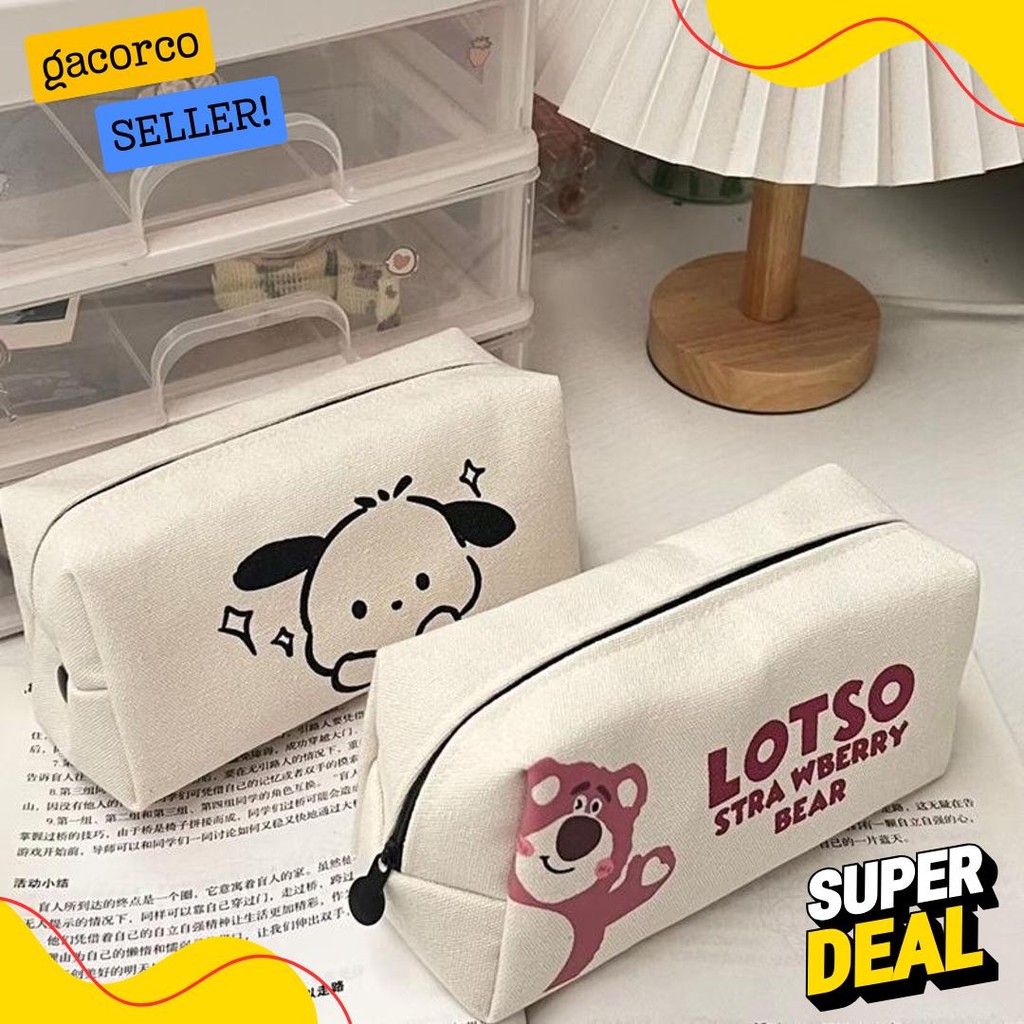 

Ins Pacha Anjing Tas Pensil Cute Strawberry Bear Tas Pensil Jaring Merah Kapasitas Besar Siswa Sekolah Dasar Smp Peralatan Penyimpanan Tas Diskon Setengah Harga