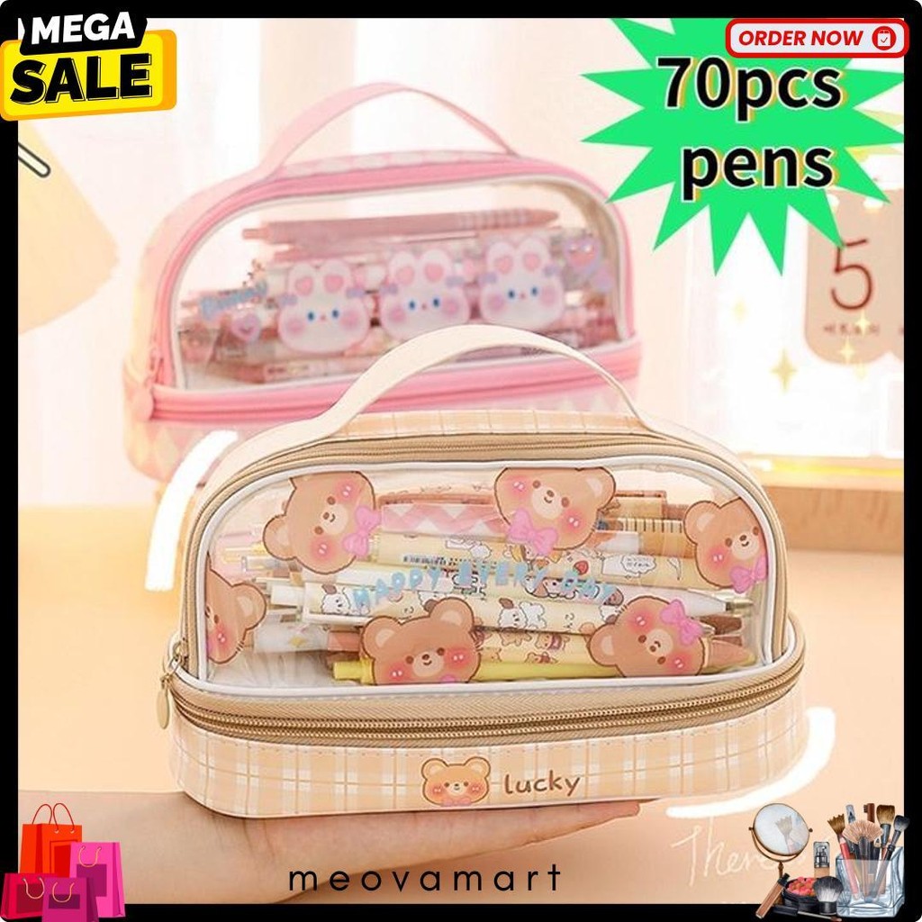 

Kartun Baru Kapasitas Pen Bag Storage Bag Untuk Mahasiswa Sma Junior Portable Cute Simple Stationery Box Flash Sale! Diskon Hingga 70%