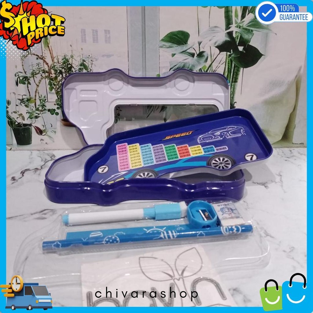 

Kotak Pensil Bahan Kaleng Model Truk Besar Pencil Case Tempat Pensil Diskon Setengah Harga