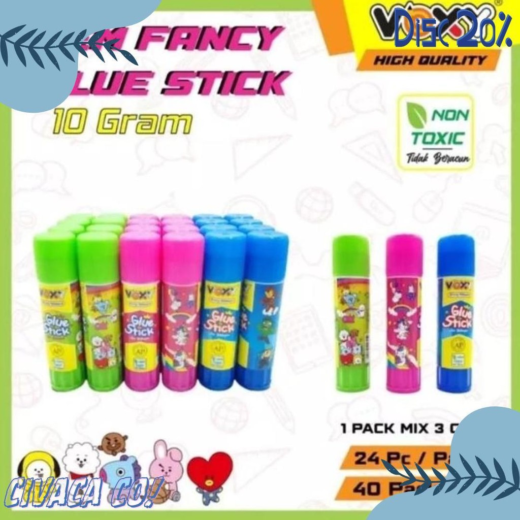 

(24Buah) Lem Stik 10Grm / Glu Stik Kertas Flash Sale! Diskon Hingga 70%