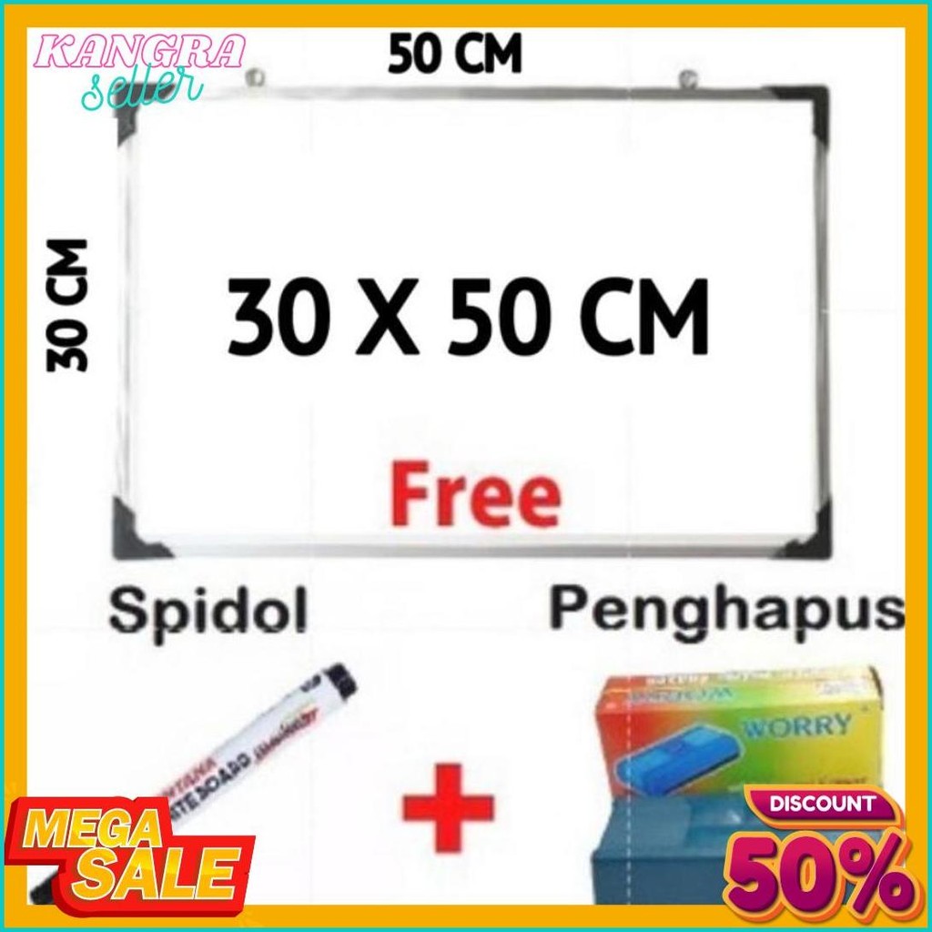 

Papan Tulis Whiteboard 40 X 60 Cm Gratis Spidol Dan Penghapus List Alumunium Terlaris Terlaris! Produk Ini Banyak Dicari