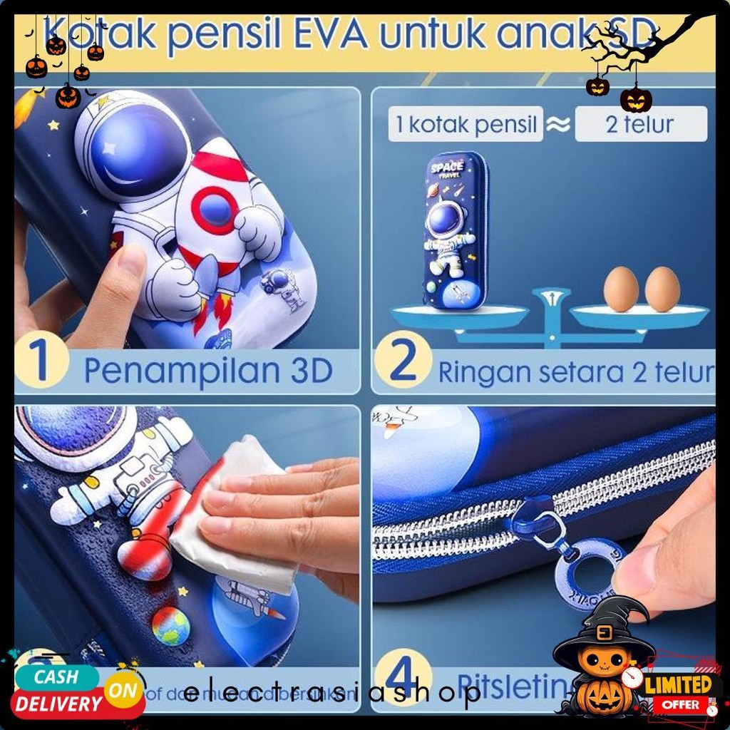 

Hoptech- Aimilo Tempat Pensil 3D Anak Kartun Stationery Kotak Pensil Alat Tulis Perlengkapan Sekolah Diskon