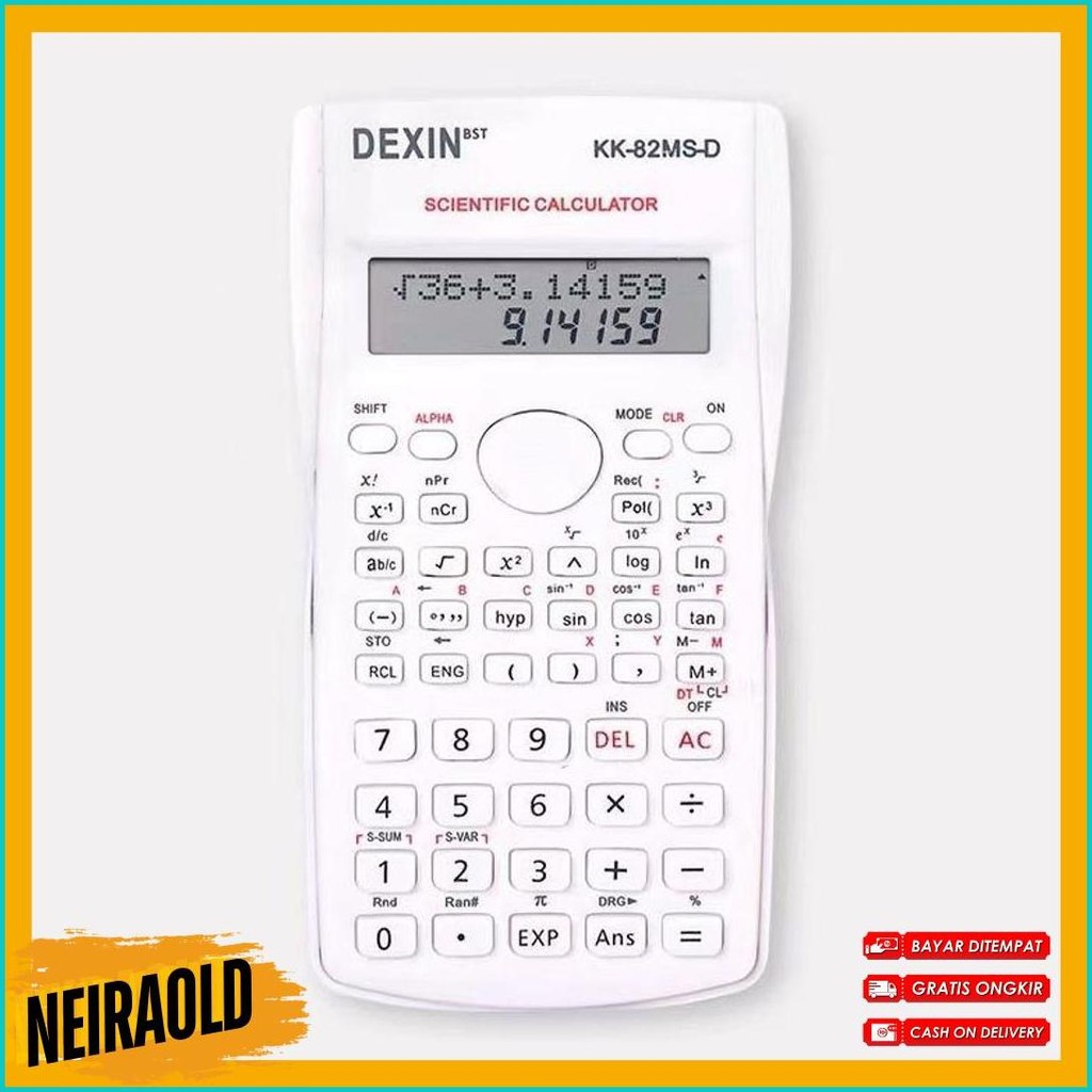 

Kalkulator Ilmiah Scientific Dexin Kk-82Ms Flash Sale! Diskon Hingga 70%