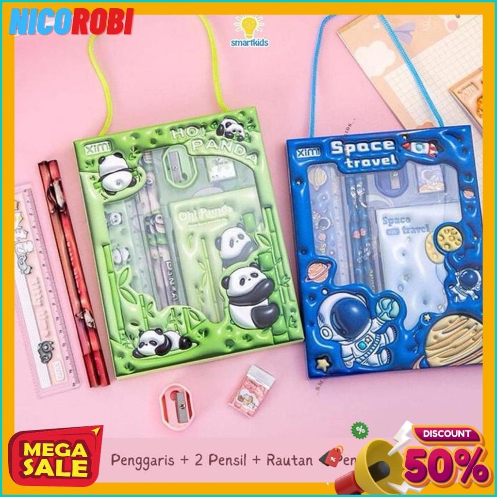 

Alat Tulis Set Paket Komplit 7 In 1 / Stationery Complete Lengkap / Kotak Pensil Anak / Souvenir Hadiah Kado / Sekolah Karakter Kartun Lucu Animal Hewan / Perlengkapan Tulis / Tempat Pensil Terlaris! Produk Ini Banyak Dicari