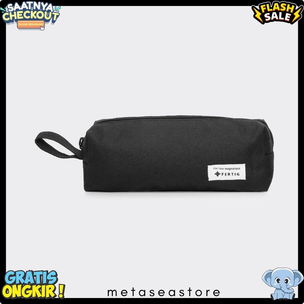 

Fertig - Melbi Black - Pencil Case - Tempat Kotak Pensil - Cocok Untuk Perlengkapan Sekolah/Kantor Terlaris! Produk Ini Banyak Dicari