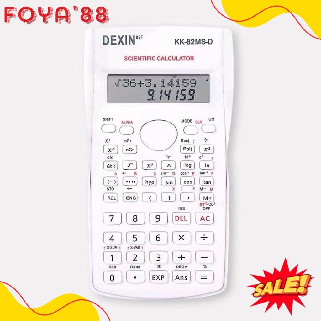 

Kalkulator Ilmiah Scientific Dexin Kk-82Ms Diskon Setengah Harga