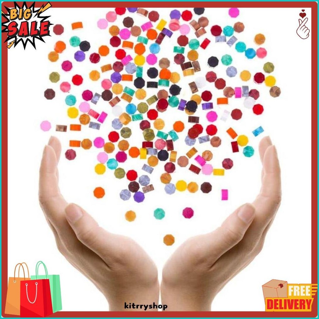 

Isi 200 Octagon Wax Particles Diy Lilin Wax Partikel 10 Color Diy Stempel Wax Diskon Setengah Harga