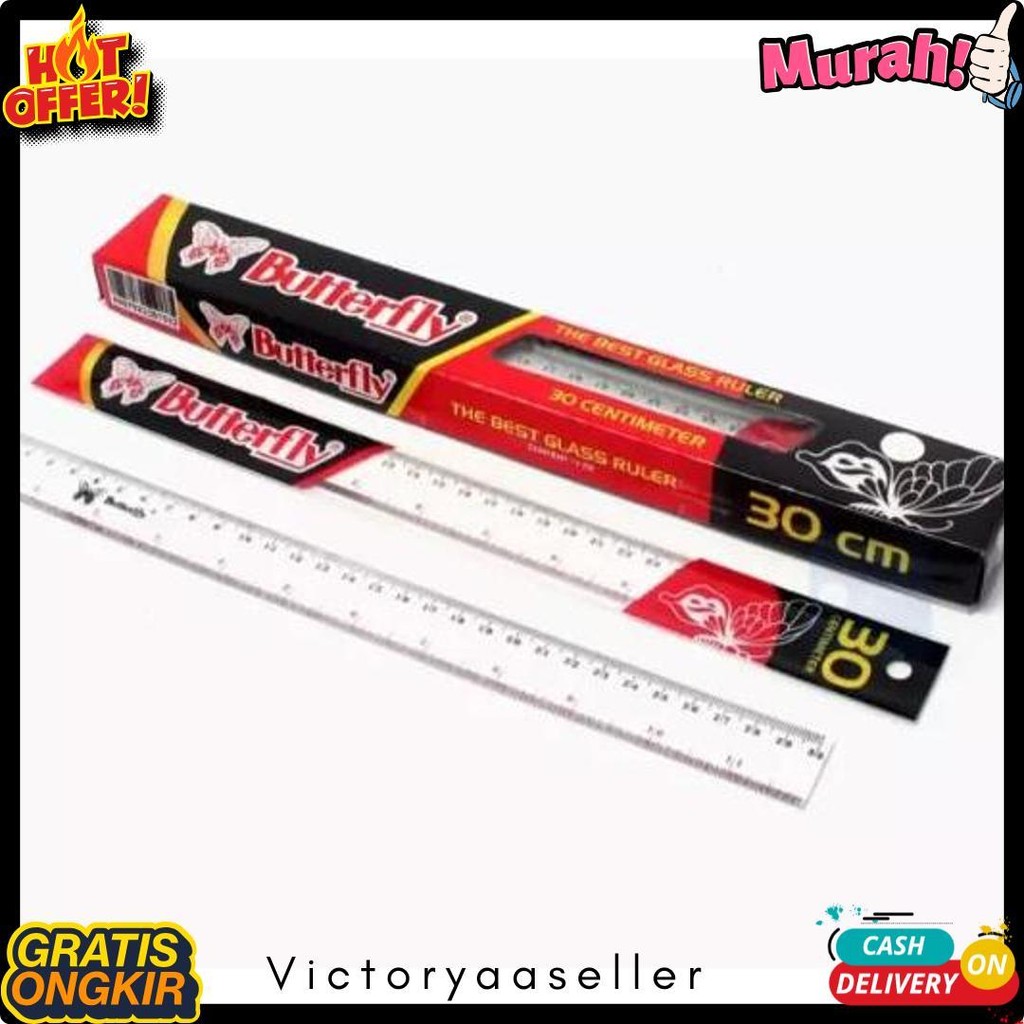 

Penggaris Butterfly 30Cm / Mistar Plastik Butterfly (12Pcs) Flash Sale! Diskon Hingga 70%