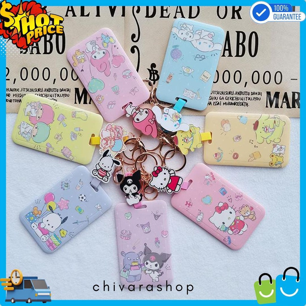 

Lanyard Id Card Tali Gantungan Kartu Card Holder Name Tag Karakter Pikachu Sailoor Moon Snoopy Cinnamoroll Shellie May Pochacco Pooh Sumikko Donald Chip & Dale Lotso Stitch My Melody Little Twin Star Diskon Setengah Harga