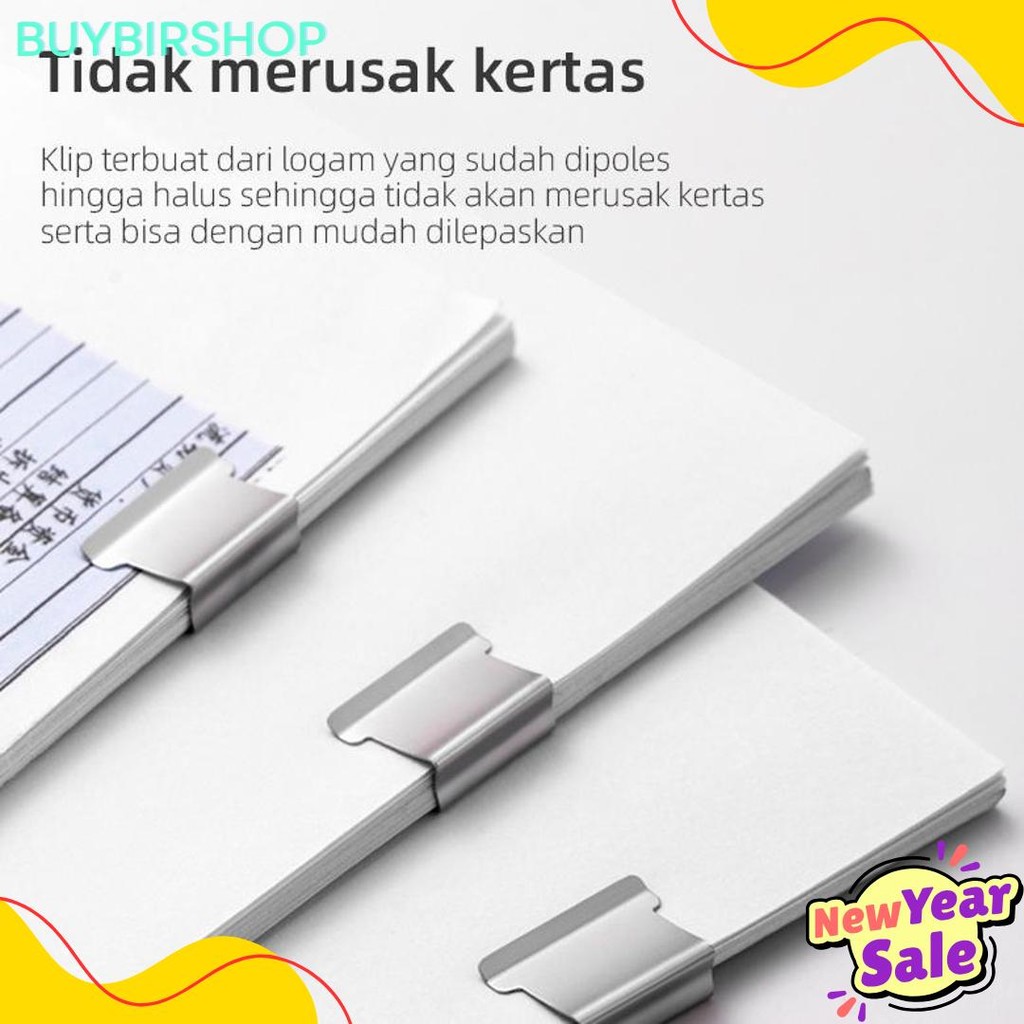 

Nusign Fastener / Binder Clip / Penjepit Kertas Otomatis Gratis 8 Buah Clip Ns085 Diskon Setengah Harga