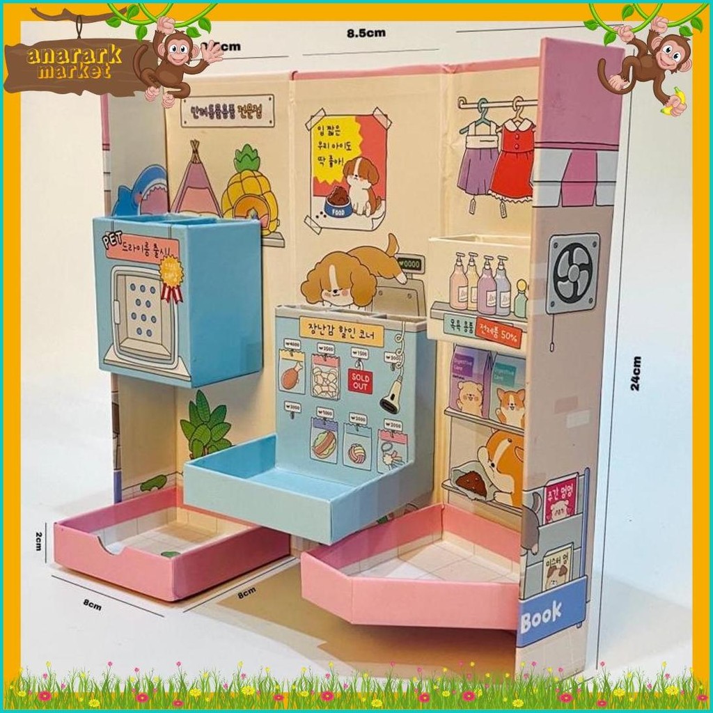 

Hd Kotak Pensil Karton Rak Berdiri Tingkat/Pencil Case/Pencil Box Diskon Setengah Harga
