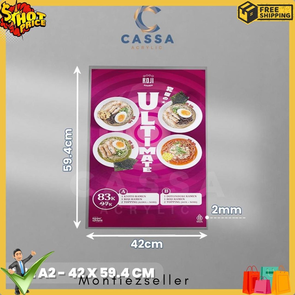 

Tempat Brosur Tempel / Sign Holder Acrylic / Akrilik Dinding A2 Flash Sale! Diskon Hingga 70%