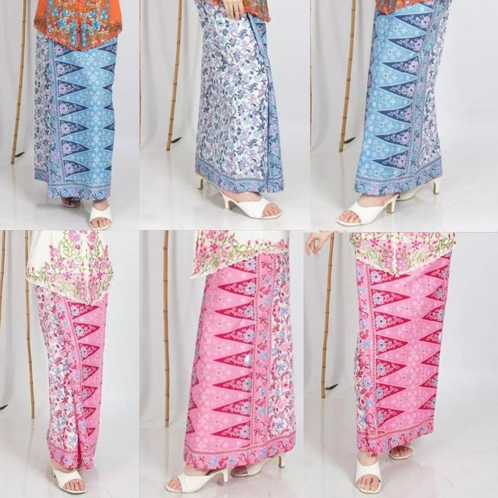 fbx-4 (STOK READY).... Rok Batik Tumpal Motif Terbaru /Rok Tumpal Sogan Betawi Motif Batik Aneka PIl