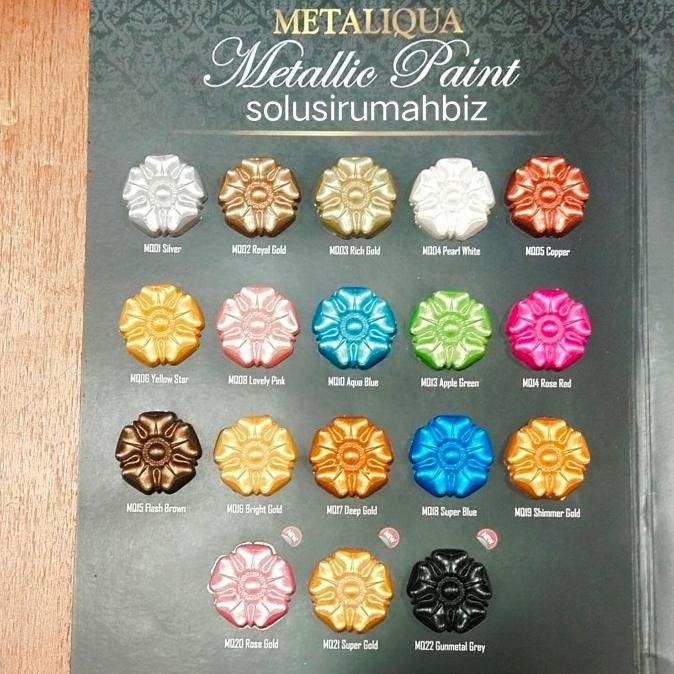 ><><><] katalog cat metaliqua metallic paint warna indana catalog