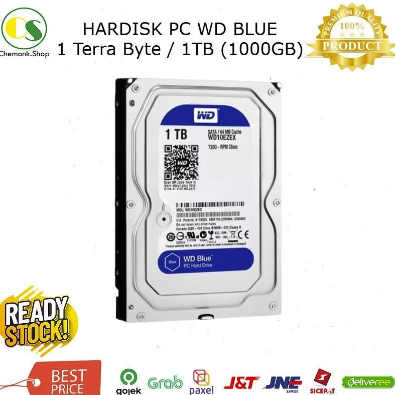 Harddi Wdc Blue Internal Pc 1Tb Hdd Ata 3.5