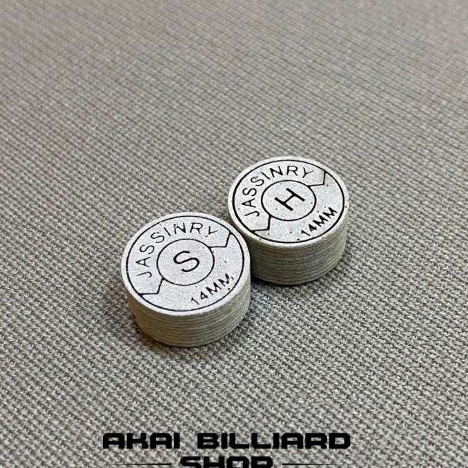 Js Cue Tip-Jassinry Master Tip Billiard 14Mm, 10 Layer [ SMH ] Grey Co