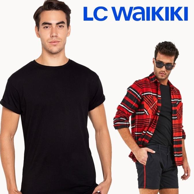 Sale Baju Kaos Oblong Lc Waikiki Cowok Pria Polos Branded Import Original