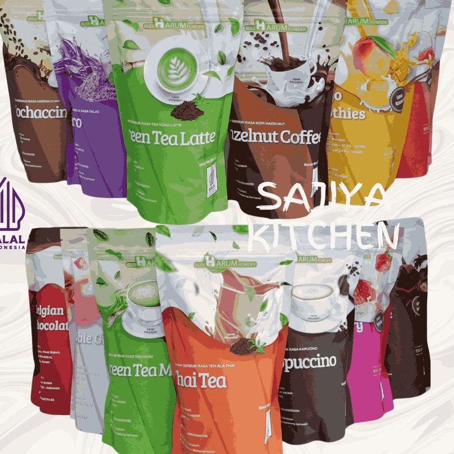 

Budi Harum Powder Bubu Numan Einian Anea Raa Gram Gula Varian Matcha Taro Cappucino Dll