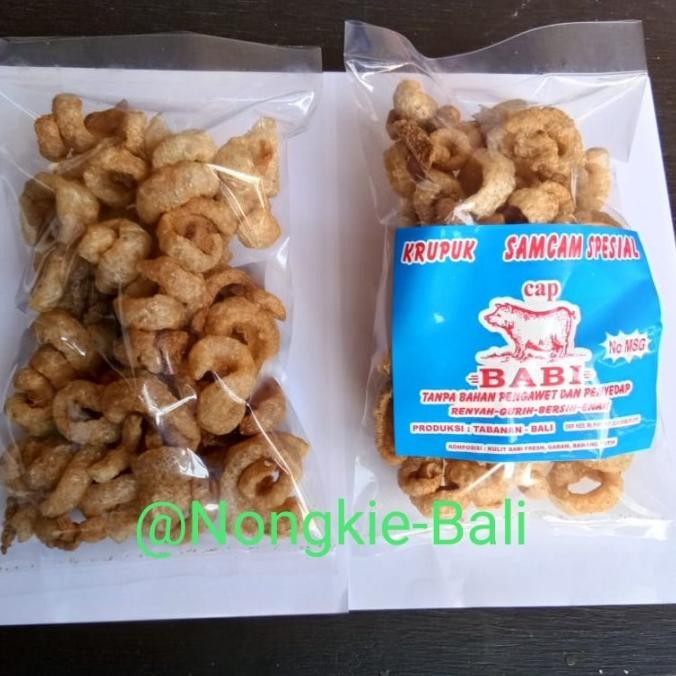

Ready oke] Krupuk Samcam Special Cap Babi 200gr khas Bali