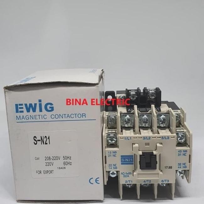 ___] PROMO Magnetic Contactor Ewig S-N21 3P 32A / Kontaktor Ewig SN21 SN-21