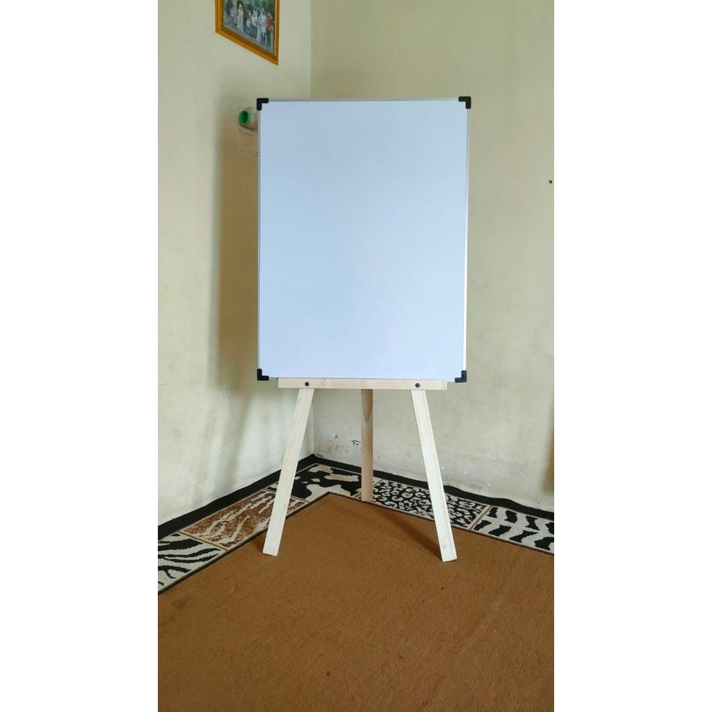 

TERLARIS - Whiteboard Standing Vertikal,Papan Tulis White Board,Penyangga Polos tidak di Cat