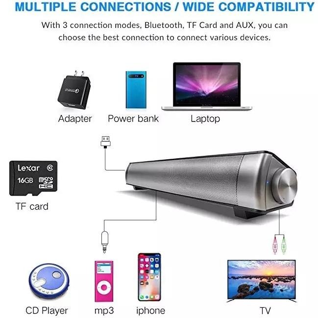 Buruan beli] Soundbar bluetooth wireless home theatre surround speaker TV PC laptop