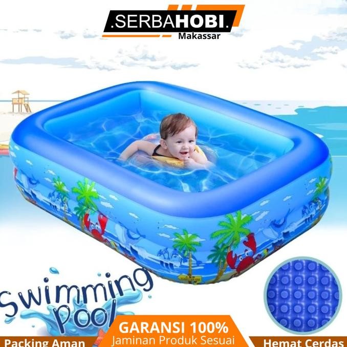 .........] Kolam Renang Anak / Kolam Renang Karet / Swimming Pool Portable 120 cm/150 cm/210 cm Berk