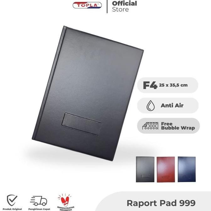 

Topla Dokumen Keeper 999 Map Dokumen kulit Berkas Raport Anti Air Ukuran Folio F4 Biru Hitam Merah Plastik Stationery