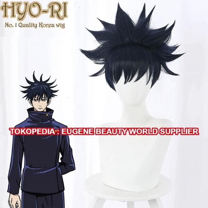 BEBAS ONGKIR - READY STOK WIG COSPLAY ANIME JUJUTSU KAISEN FUSHIGURO MEGUMI FUSHIGURO