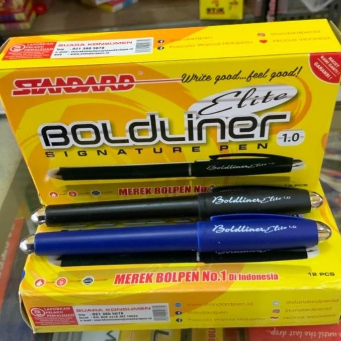 

TERLARIS - pulpen balliner elite 1.0 signature standard pen boldliner elite 1.0