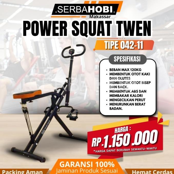 #####] Power Squat Twen / Power Squad Rider Fitur Lengkap / Alat Fitnes Power Squad