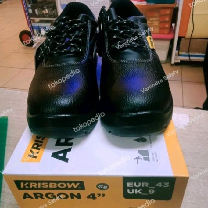 Sepatu Safety Krisbow Argon 4" Asli New Stok