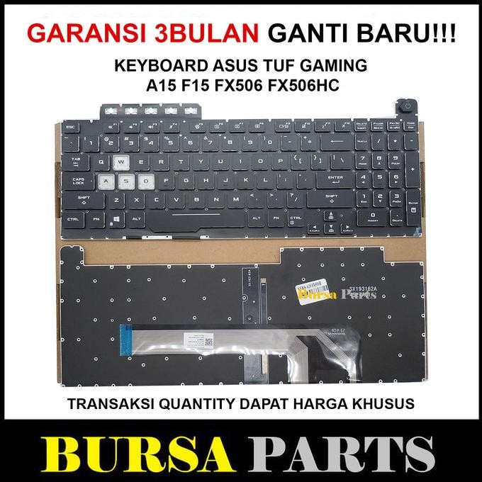 KEYBOARD ASUS TUF GAMING A15 F15 FX506 FX506HC 1904T